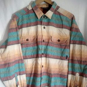 Patagonia Men's Striped Flannel Large